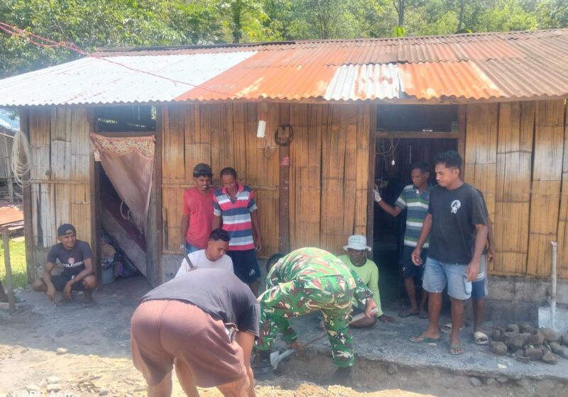 Komsos dan Pamwil, Babinsa Koramil Maurole Dampingi Masyarakat Desa Otogedu